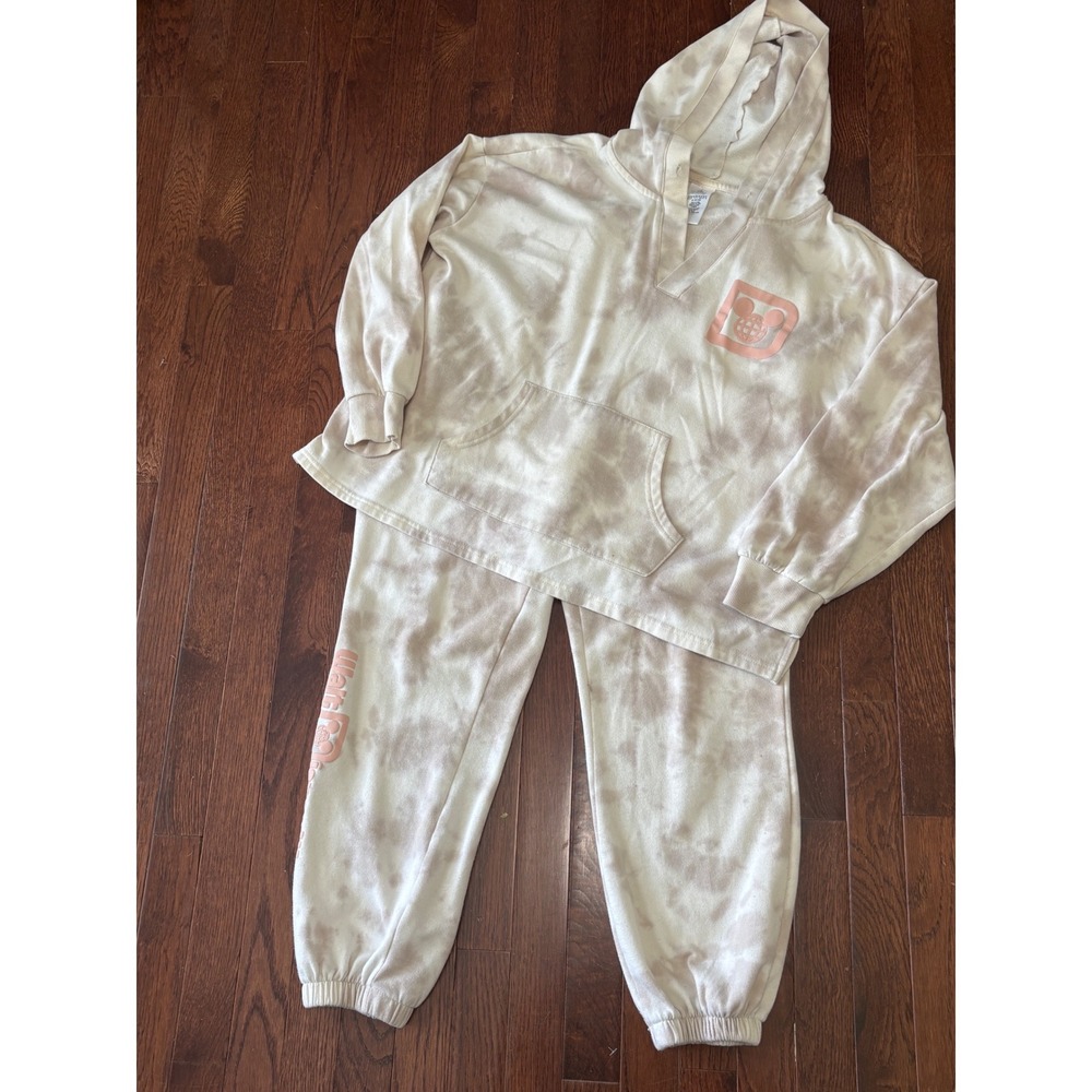 Disney Parks Walt Disney World Tie Dye Hoodie and Jogger Lounge Set XL L